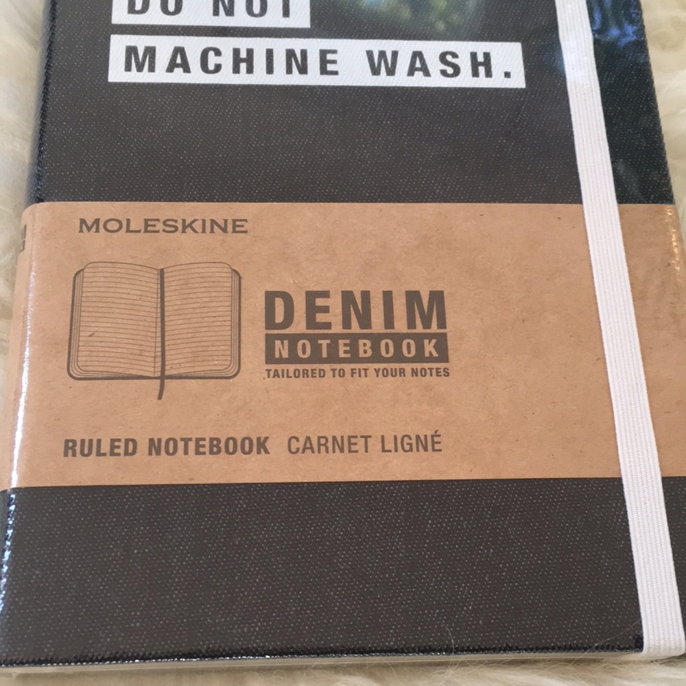 Moleskine Denim Journal w/“Hand Wash Only” Motif - Picture 3 of 6